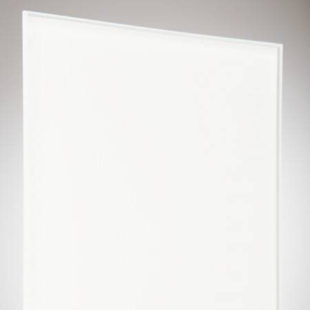 vidrio monolitico Lacobel Pure White Blanco RAL-9003